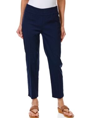 Zac & Rachel Slim Ankle Pants Navy Blue Women 16 NEW